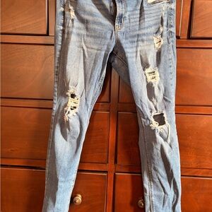 Old Navy Blue Rockstar Super Skinny Jeans